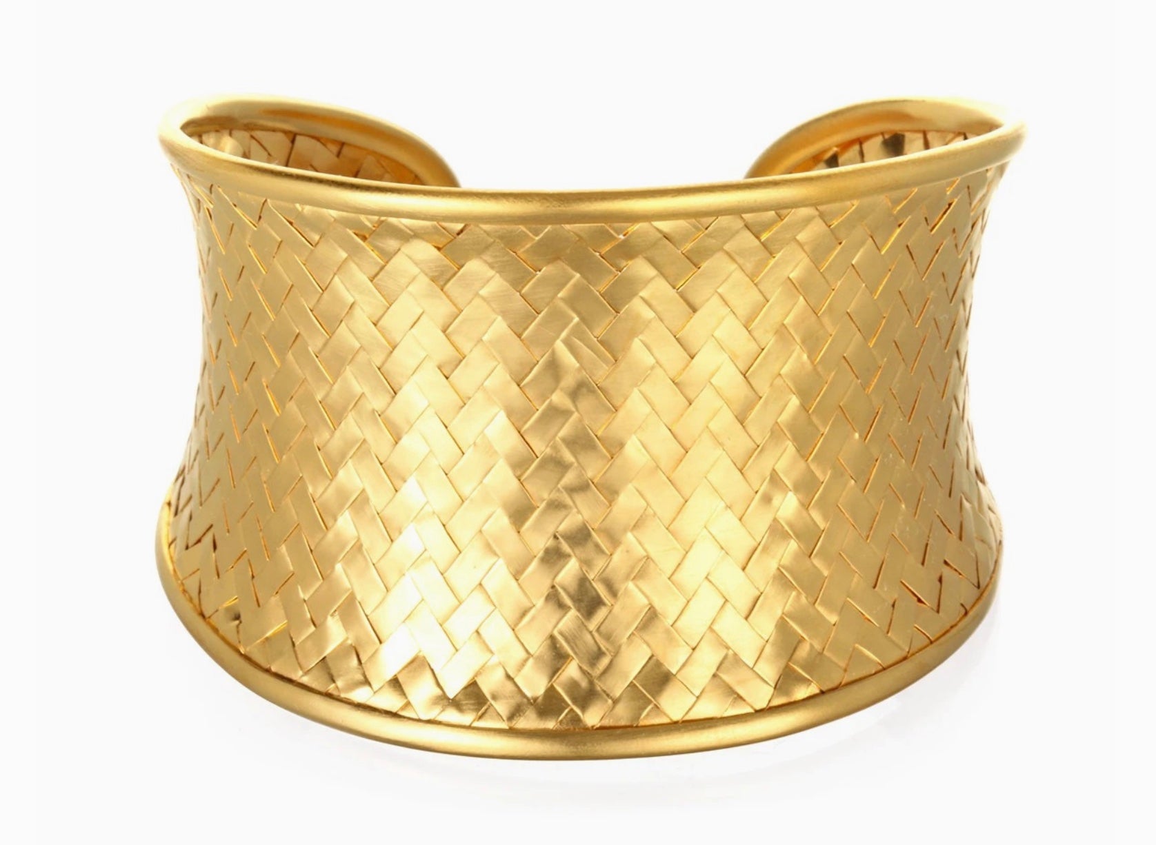 Medium Gold Woven Cuff