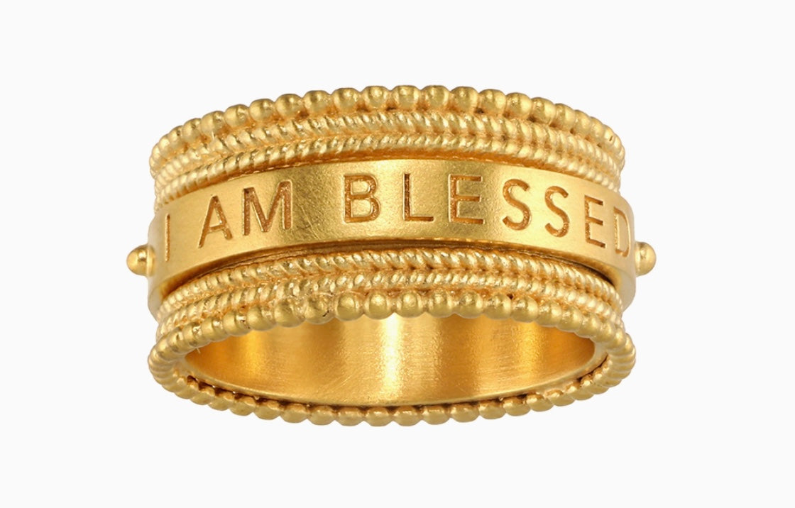 Blessings Mantra Spinning Ring