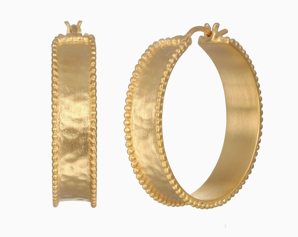 Bold Spirit Gold Hoop Earrings