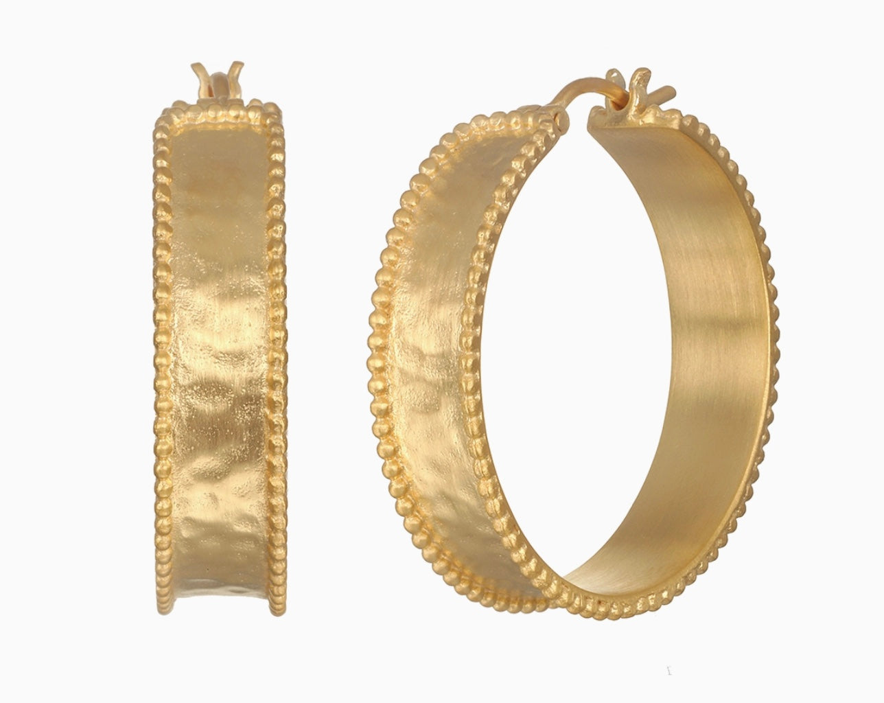 Bold Spirit Gold Hoop Earrings