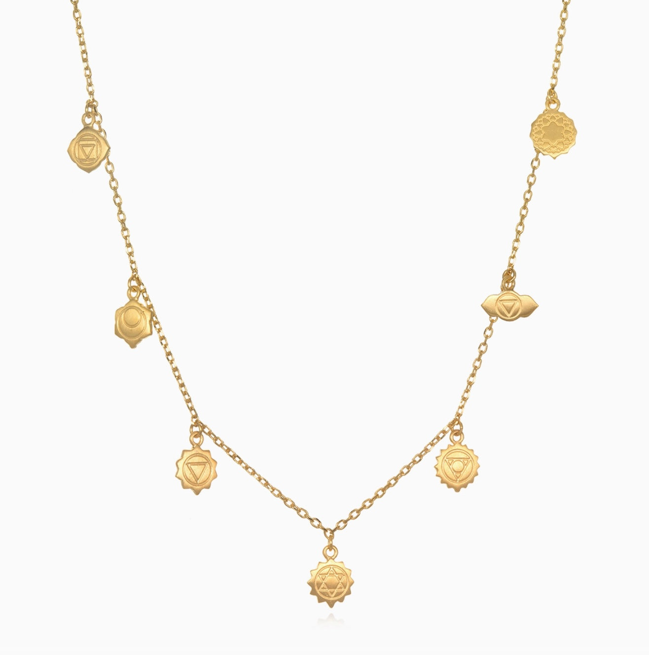 Gold Chakra Choker Necklace