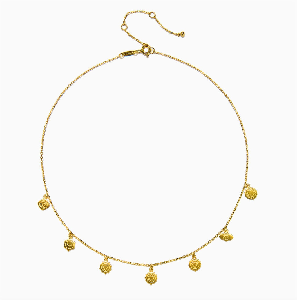 Gold Chakra Choker Necklace