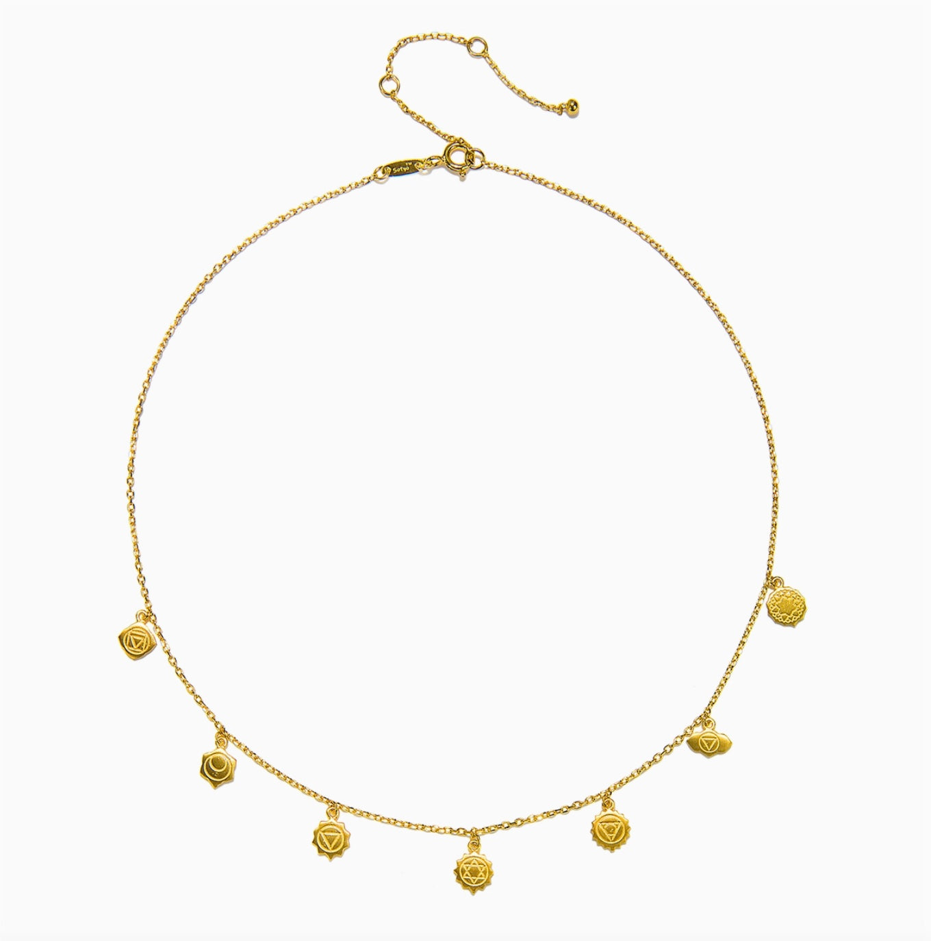 Gold Chakra Choker Necklace