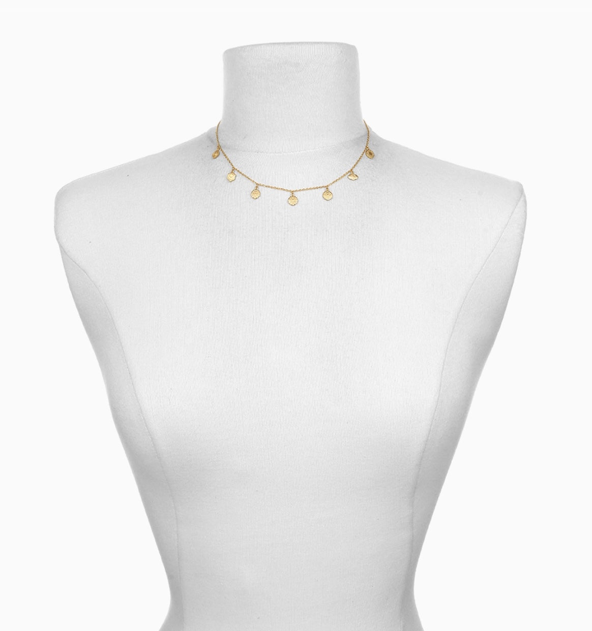 Gold Chakra Choker Necklace