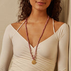 Inner Light Rhodonite Mandala Mala