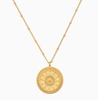 18" Sunburst Medallion Necklace