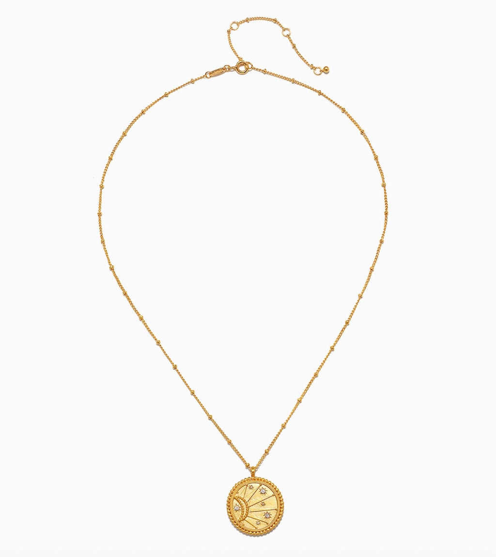 18" Sunburst Medallion Necklace