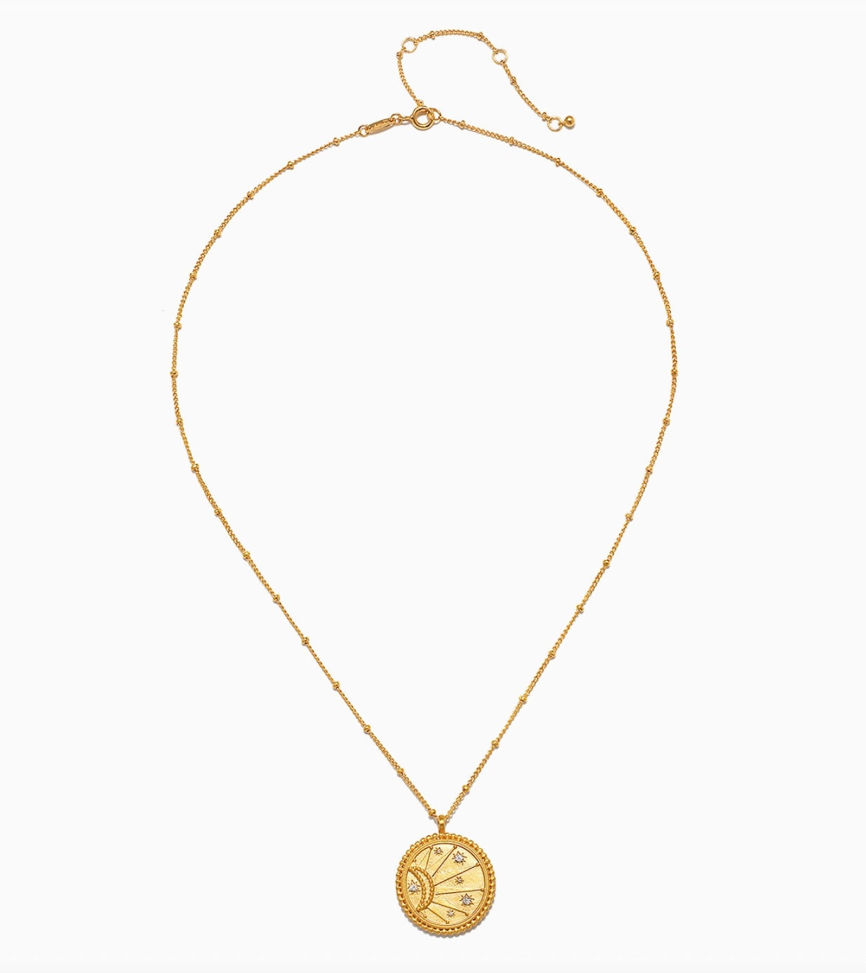 18" Sunburst Medallion Necklace