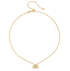 Open Lotus Moonstone Necklace