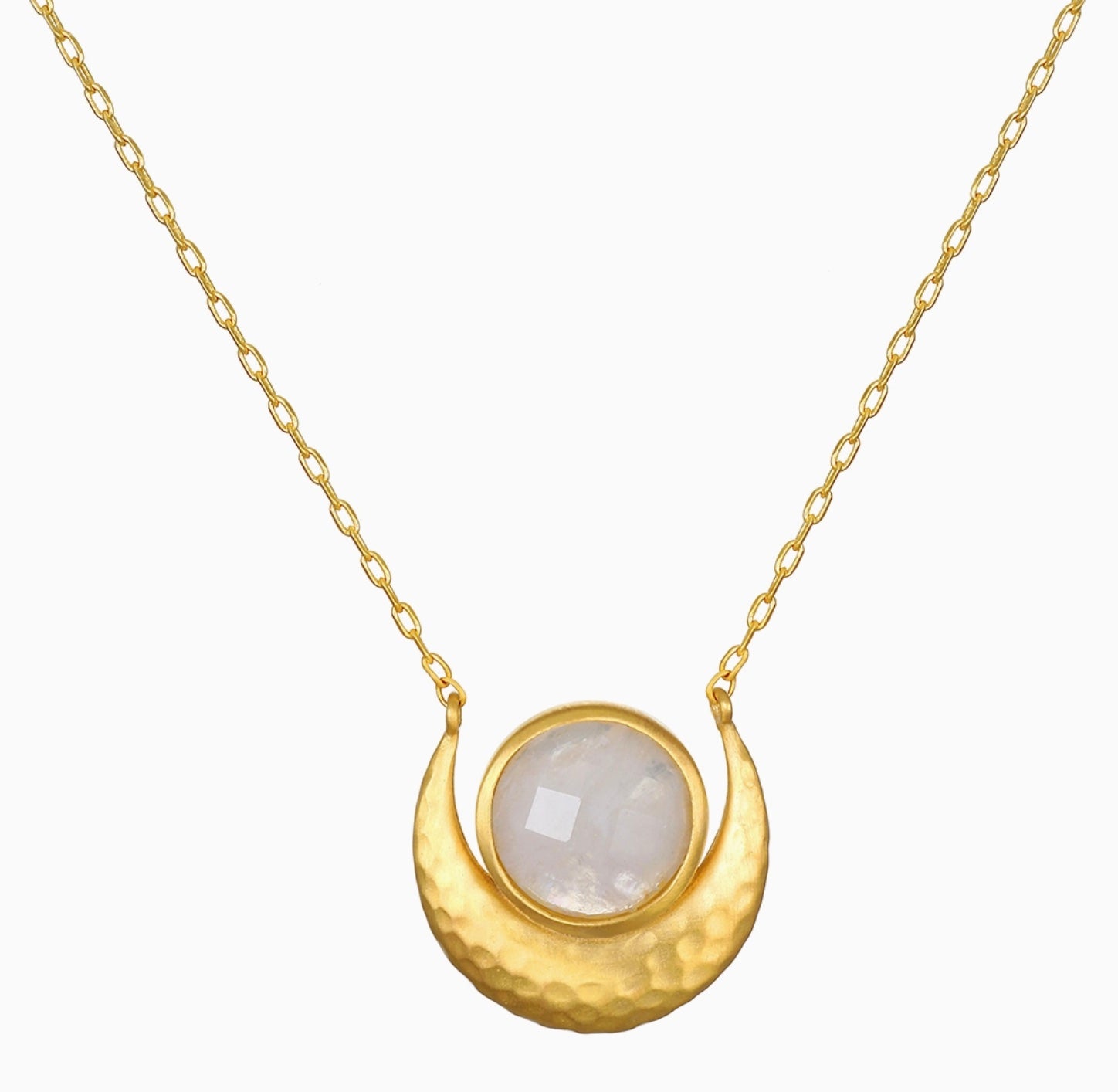 Cradled in Light Moonstone Necklace