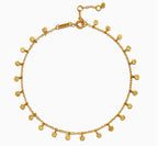 9" Coin Chain Anklet + 1" extender chain
