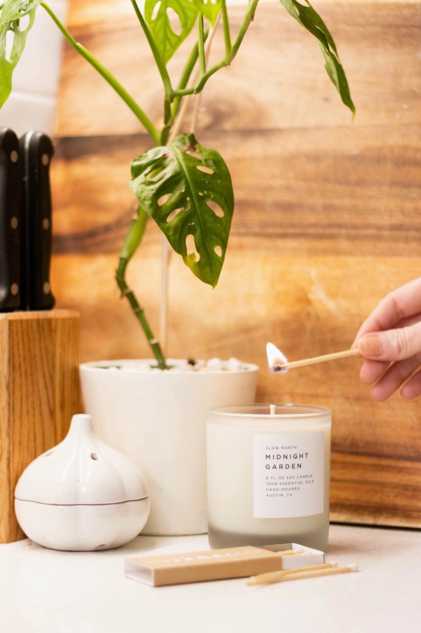 Midnight Garden (Rosemary, Lavender, Geranium) Non-Toxic Candle