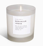 Geranium + Rose - Non-Toxic Candle, Essential Oils