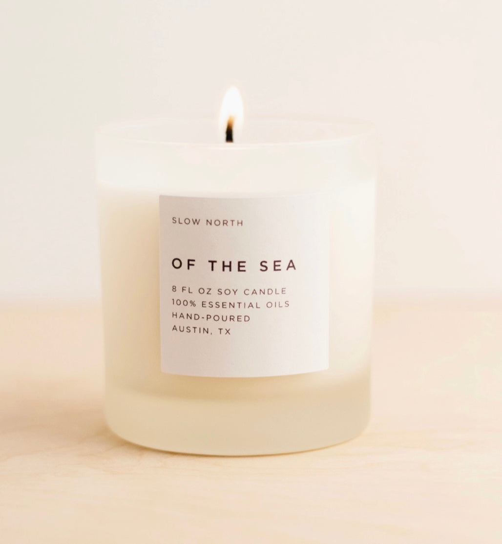 Of The Sea (Lavender, Eucalyptus, Peppermint) - Non-Toxic Candle