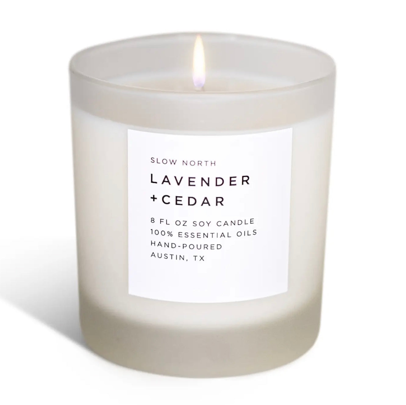 Lavender + Cedar - Non-Toxic Candle, Essential Oils