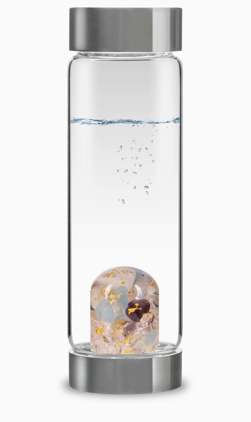 Crystal Water Bottle | Miss Unicorn (Amethyst, Gold,...)