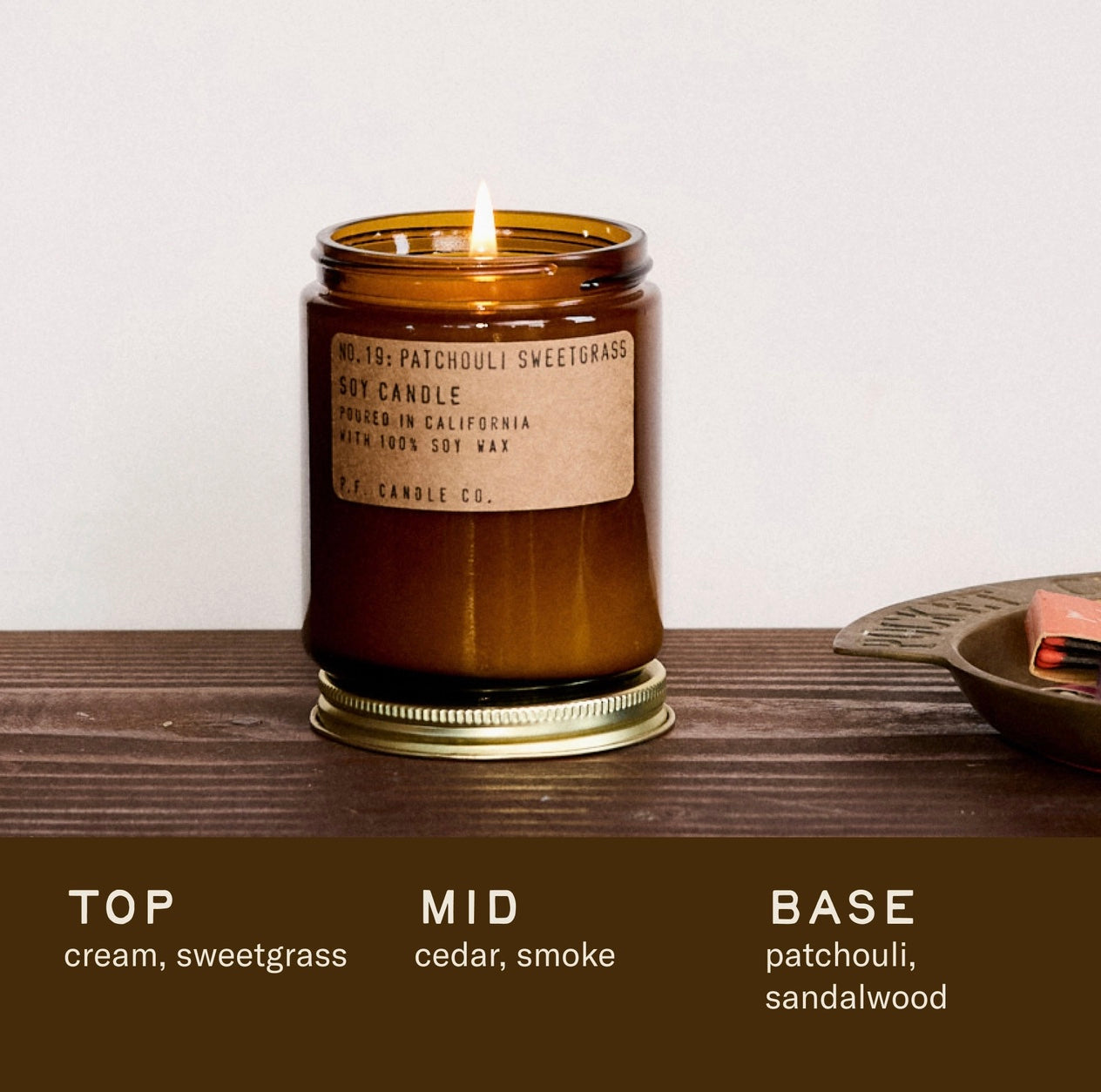 Patchouli Sweetgrass - 7.2 oz Standard Soy Candle