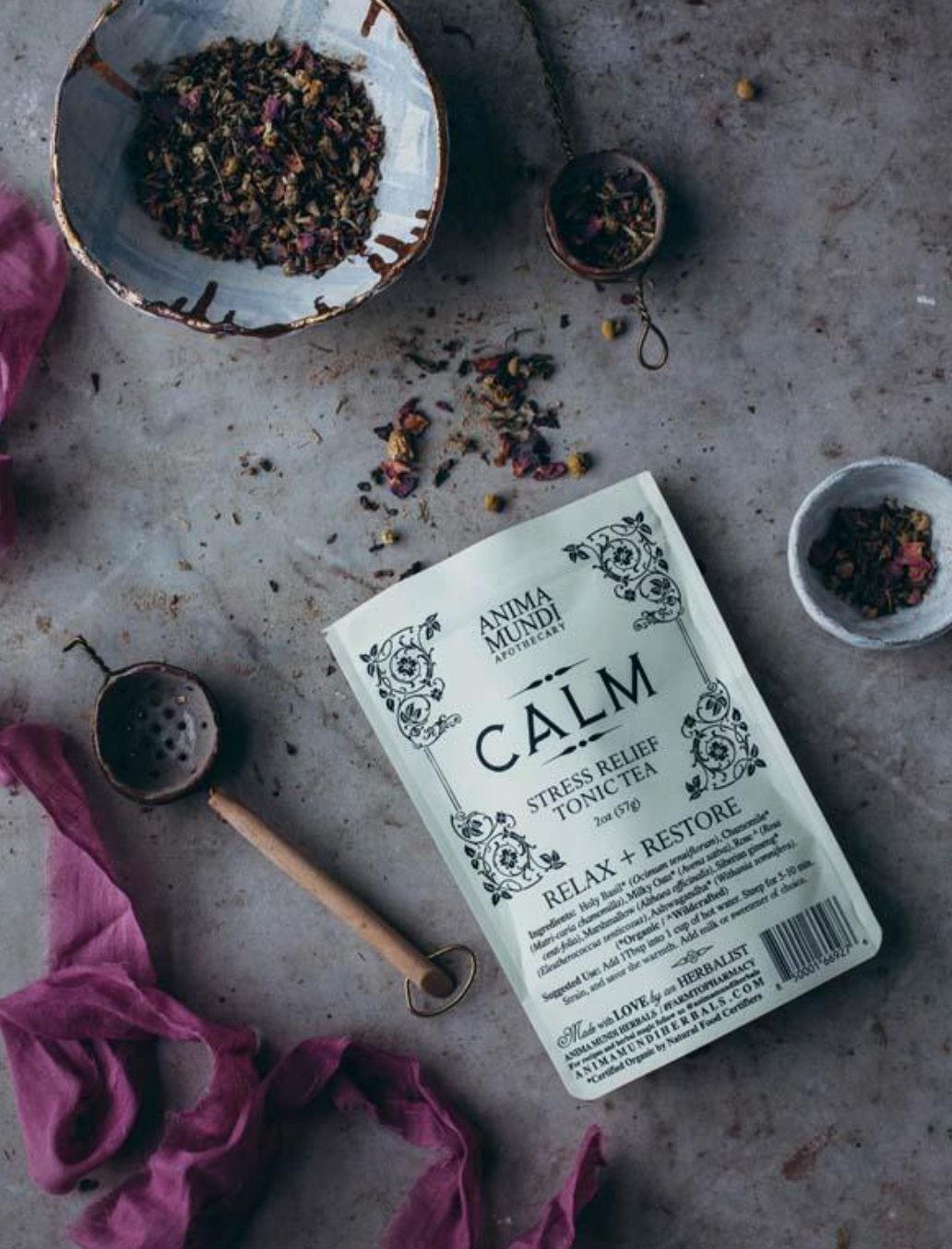CALM Tea | Organic Tonic for Calm + Balance