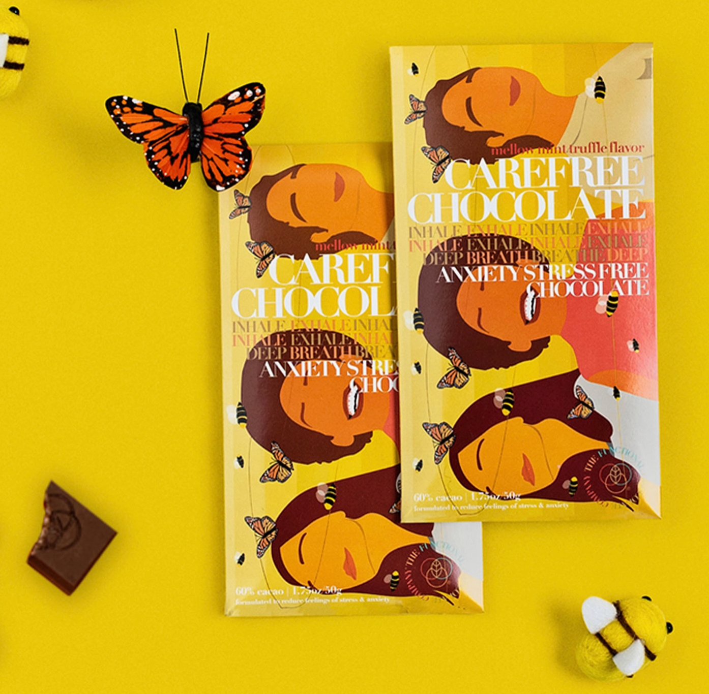 Carefree Chocolate - Stress & Anxiety Formula - Mellow Mint