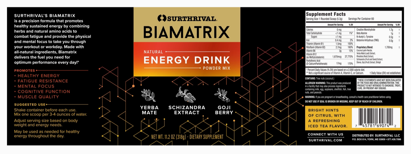 Biamatrix Energy Drink