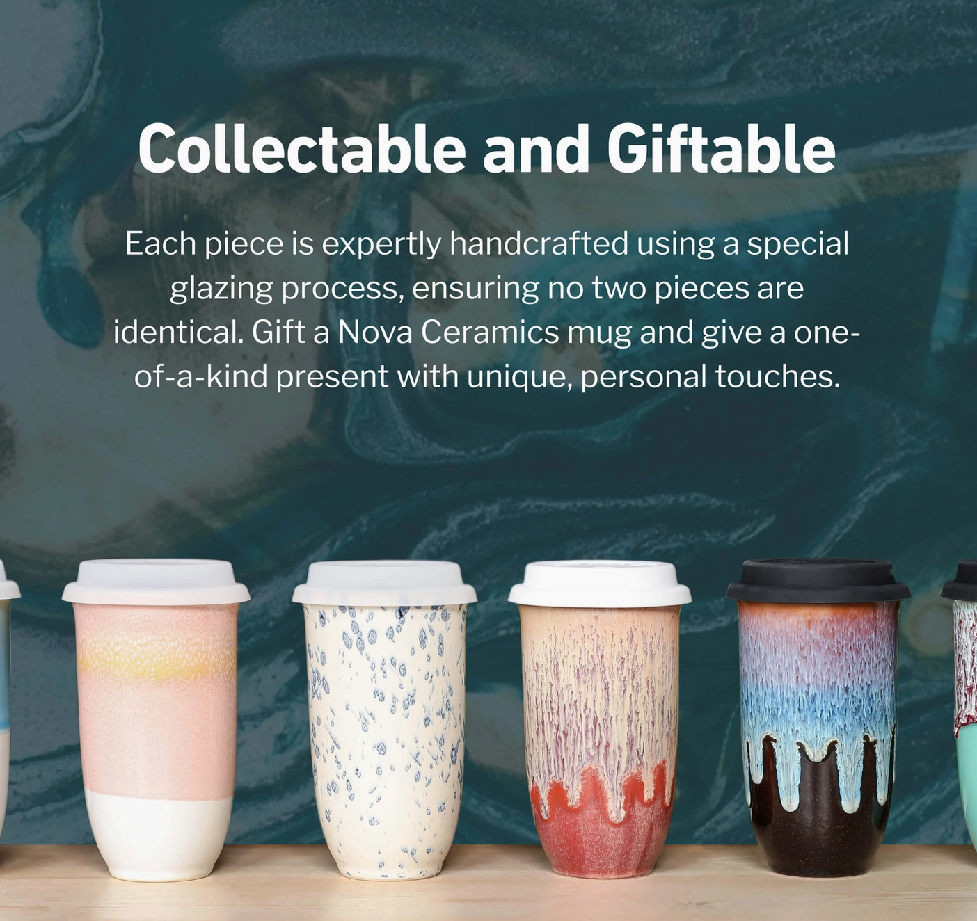 Emerald 12oz Ceramic Travel Mug – Reusable & Stylish