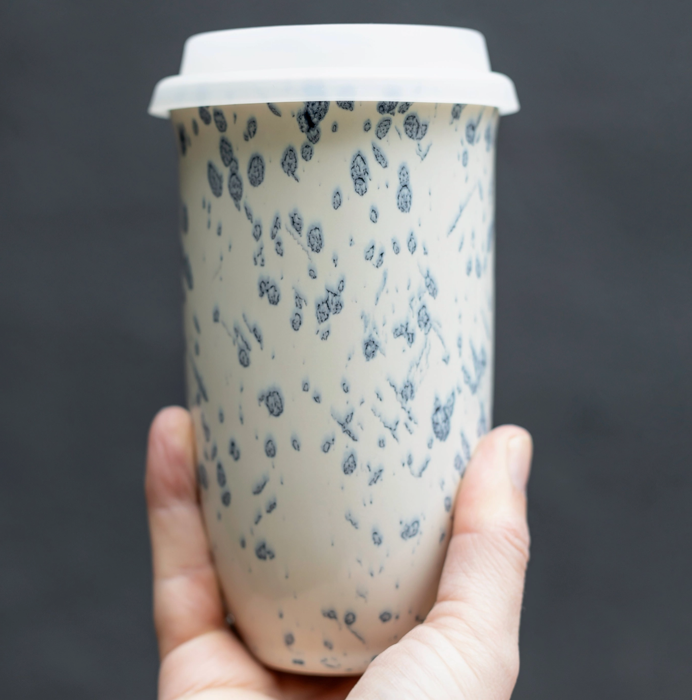 Orchid Ceramic Travel Mug – 16oz with Lid & Sleeve